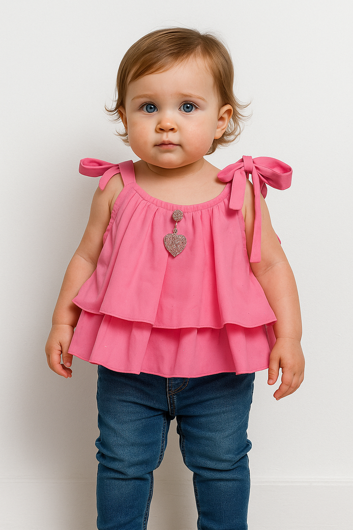 PINK TWINKLE GIRLS TOP