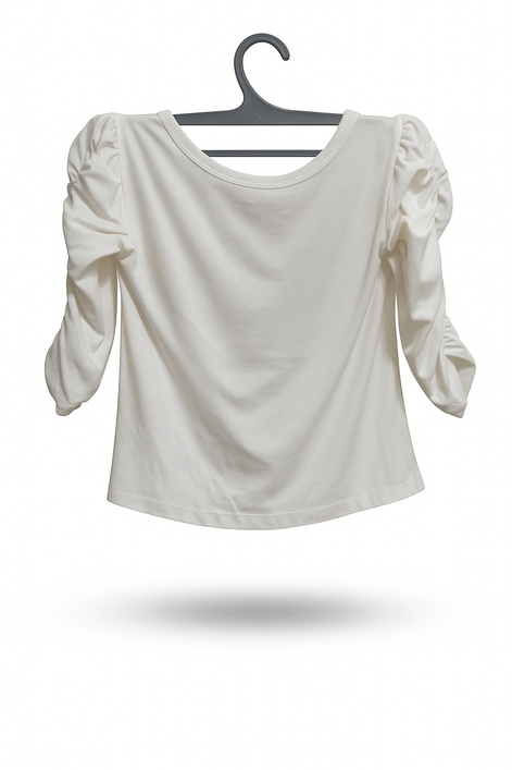 White Softy Girls Top