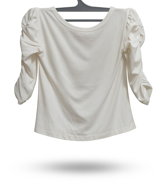 White Softy Girls Top