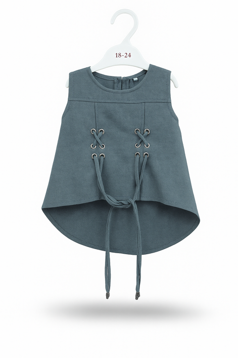 GREY LESS TOP