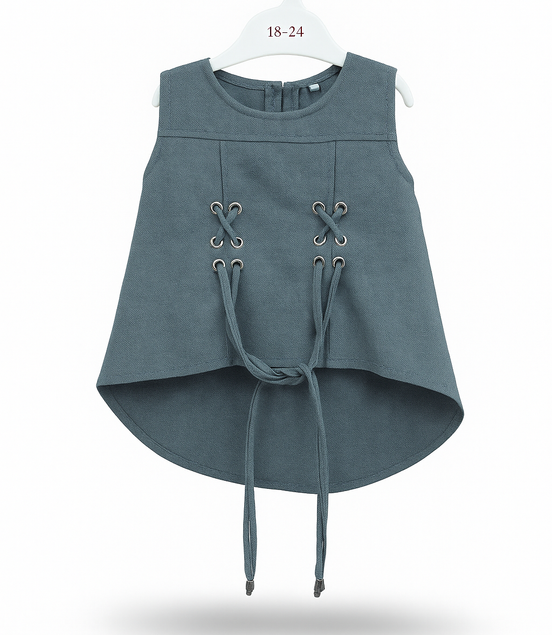GREY LESS TOP