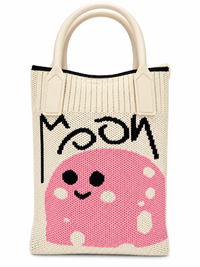 Women’s Pink Cow Print Knitted Shoulder Bag – Cute Sling Bag