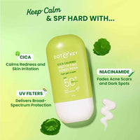 Dot & Key SPF 50+ Cica & Niacinamide Sunscreen 50g, Pack of 2