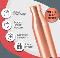 Milton Copper Charge Pure Copper Bottle — back view