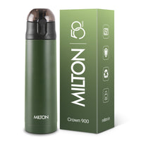 Milton Crown Thermosteel Insulated Bottle — angle view