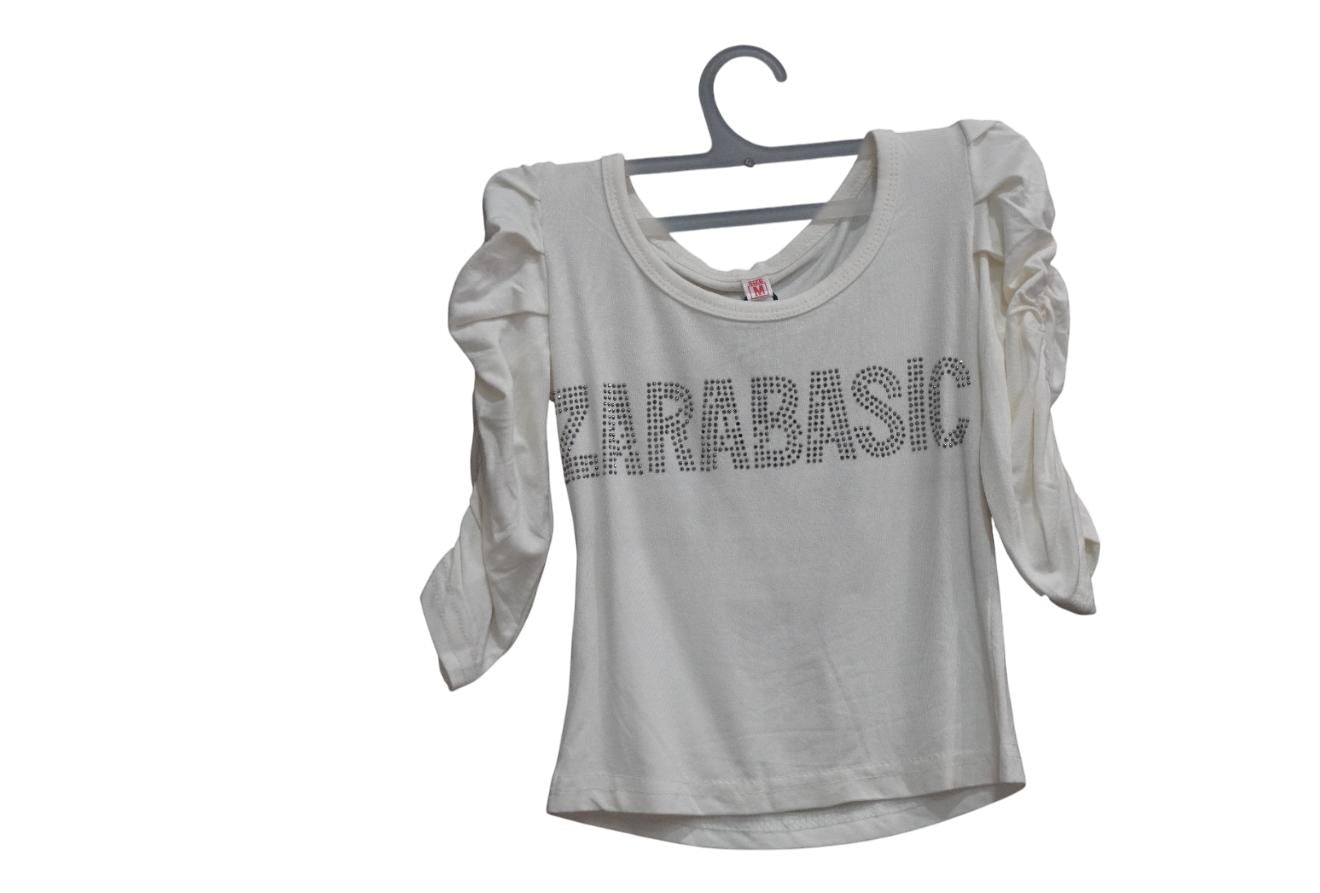 White Softy Girls Top