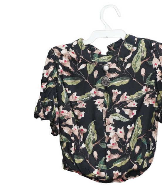 BLACK FLOWER GIRLS TOP