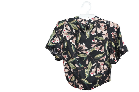 BLACK FLOWER GIRLS TOP