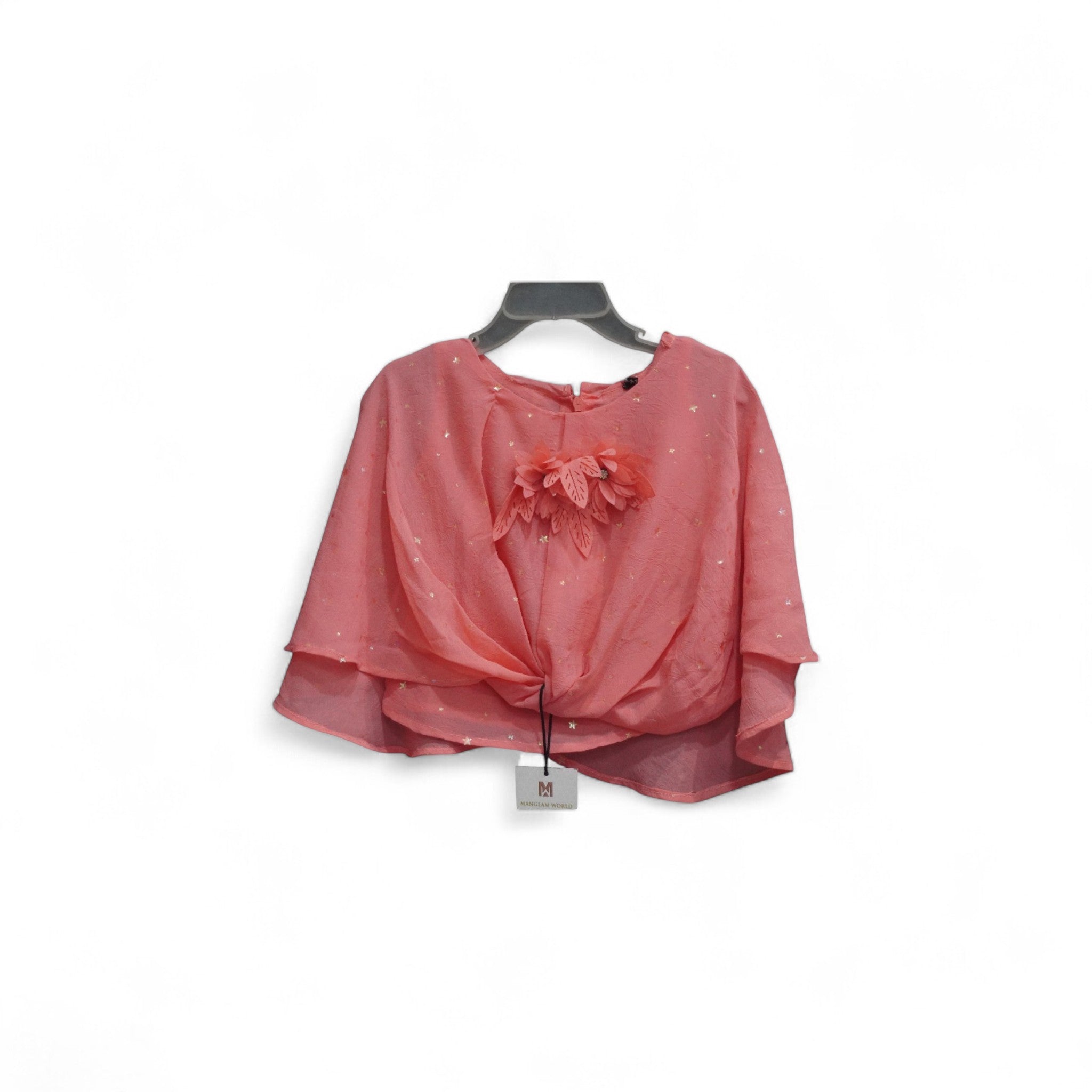 PINK STAR GIRLS TOP