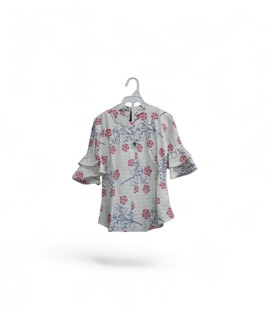 FLOWERS GIRLS TOP