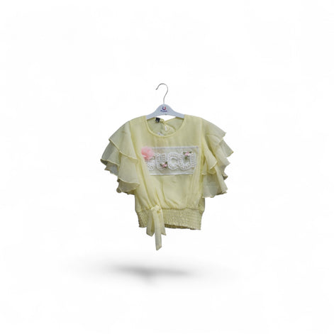 YELLOW CROP TOP