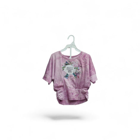 SILKY FLOWERS GIRLS TOP