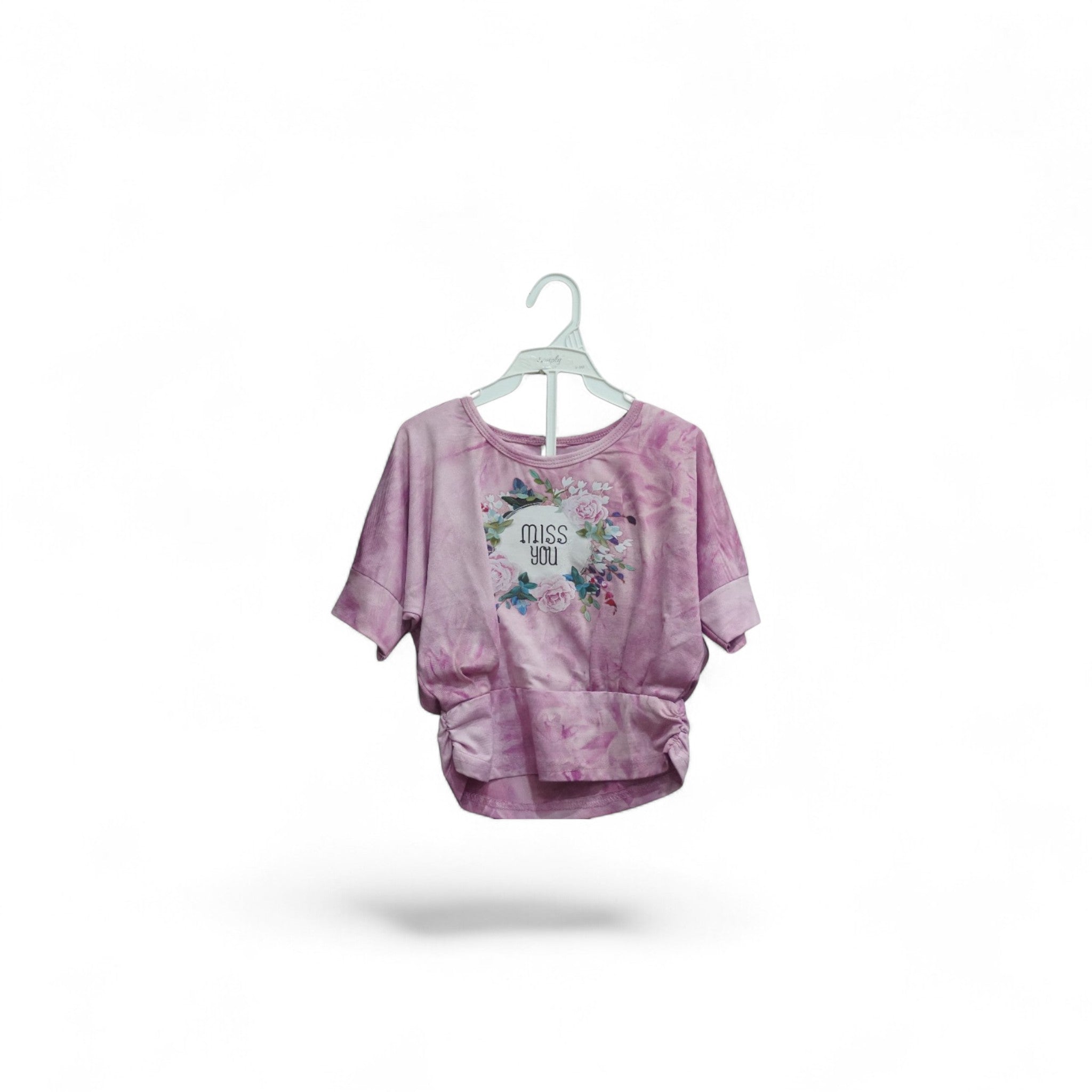 SILKY FLOWERS GIRLS TOP