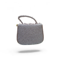 Lavender Crystal Beaded Handbag — detail