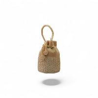 Golden Embroidered Potli Bag — angle