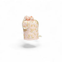 Blush Pink Pearl Embellished Potli Bag — front