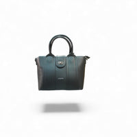 Classic Black Structured Handbag — front