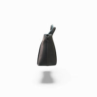 Classic Black Structured Handbag — side
