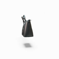 Classic Black Structured Handbag — angle