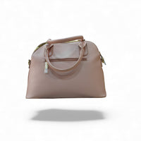 Elegant Blush Pink Dome Handbag — detail
