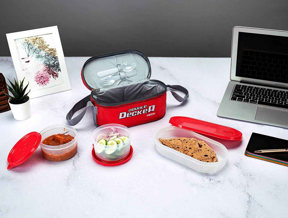 Milton Double Decker Plastic Lunch Box