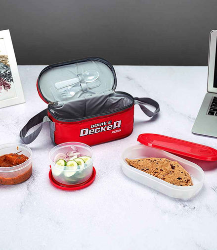Milton Double Decker Plastic Lunch Box