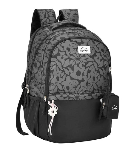Genie Eleanor 40L Laptop Backpack With Raincover - Black