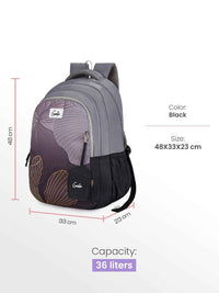 Genie Emberlit 36L School Backpack - Black