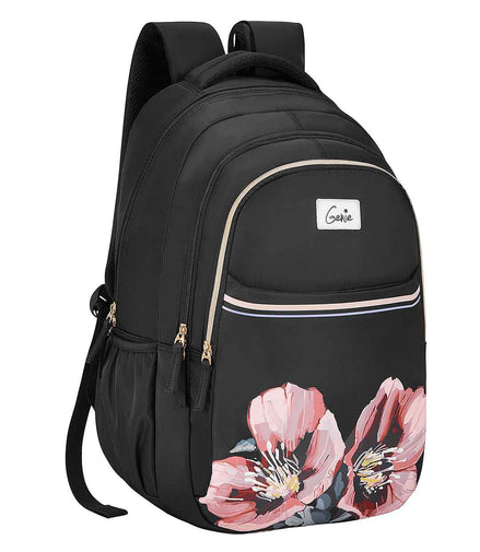 Genie Evepetal 36L Laptop Backpack With Raincover - Black