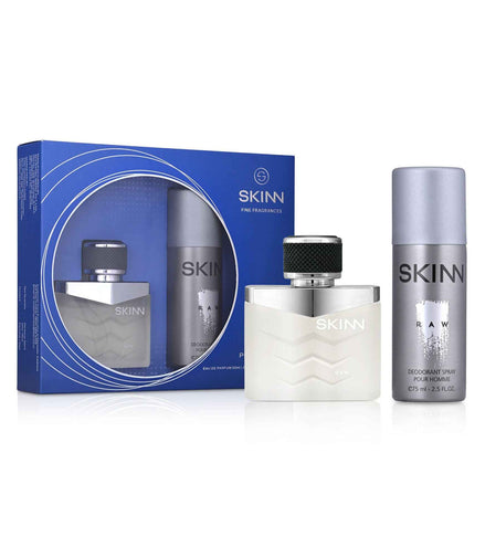 Skinn by Titan Raw Coffret for Men (EDP + Deo Gift Set)