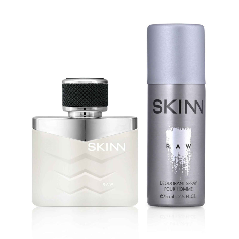 Skinn by Titan Raw Coffret for Men (EDP + Deo Gift Set)