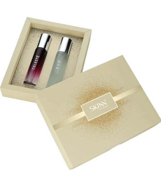 Skinn by Titan Raw & Celeste EDP Gift Set | Perfumes for Men & Women