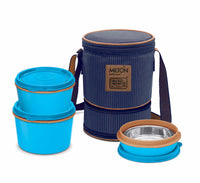 Milton Flexi Insulated Tiffin Lunchbox Set — back view