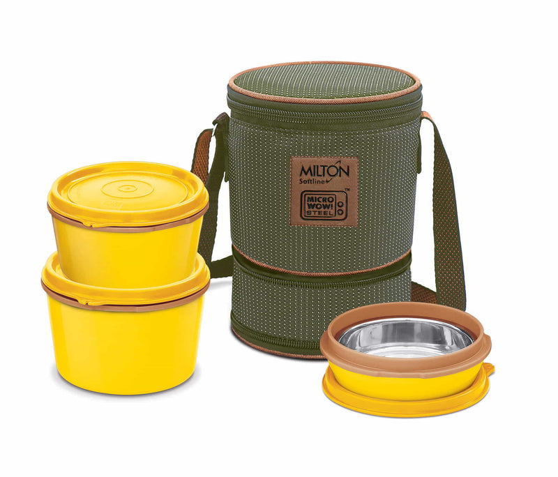 Milton Flexi Insulated Tiffin Lunchbox Set — front view