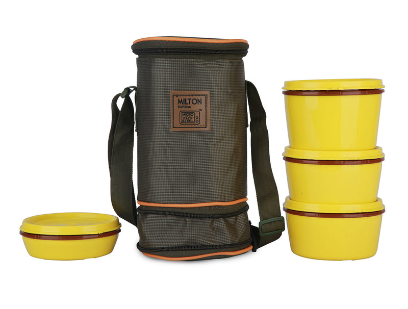 Milton Flexi Insulated Tiffin Lunchbox Set — side view