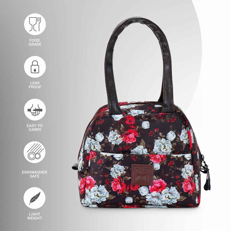 Milton Floret Insulated Lunch Box Set (3 Containers + Tumbler + Jacket)