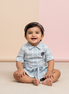 SKY BLUE GIRLS TOP