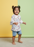 FLOWERS GIRLS TOP