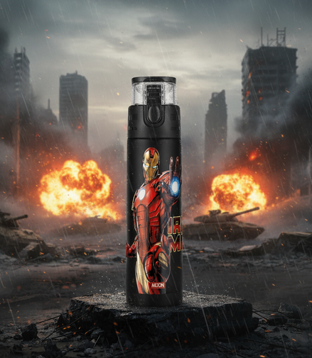 Milton Marvel Mighty Iron Man Thermosteel Bottle