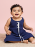 N. BLUE RIB GIRLS TOP