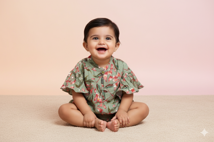 GREEN BOLD FLOWER TOP