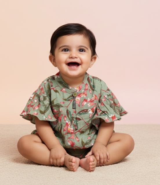 GREEN BOLD FLOWER TOP