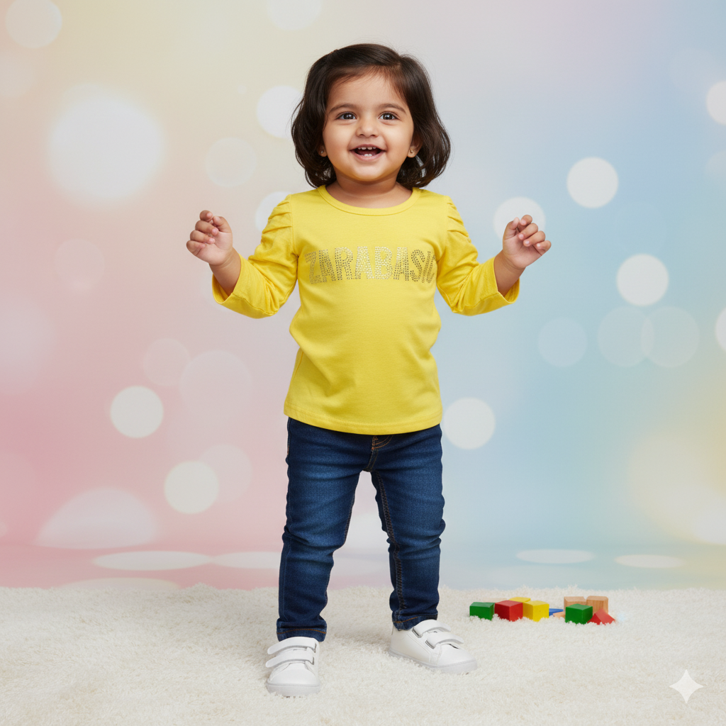 SOFTY YELLOW GIRL TOP