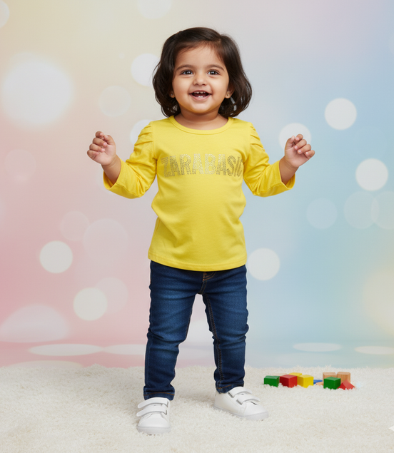SOFTY YELLOW GIRL TOP
