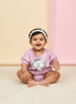 SILKY FLOWERS GIRLS TOP