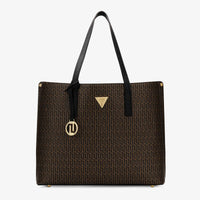 Lavie Luxe Chloe Tote Bag in Mono Brown