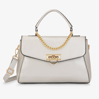 Lavie Luxe Pine Small Satchel Bag in Silver
