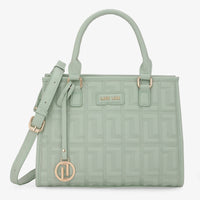 Lavie Luxe Quid Medium Satchel Bag in Sage Green