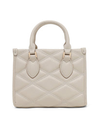 AKIKI London Paddington Extra Small Satchel Bag Off White detail