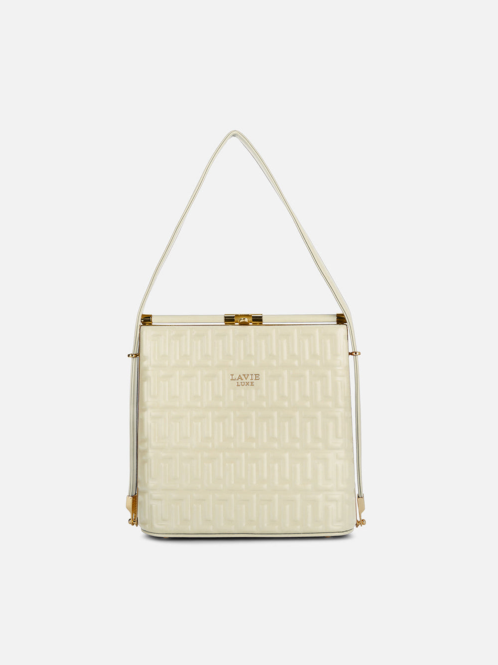 Lavie Luxe Glarel25 Medium Frame Handbag in Ivory